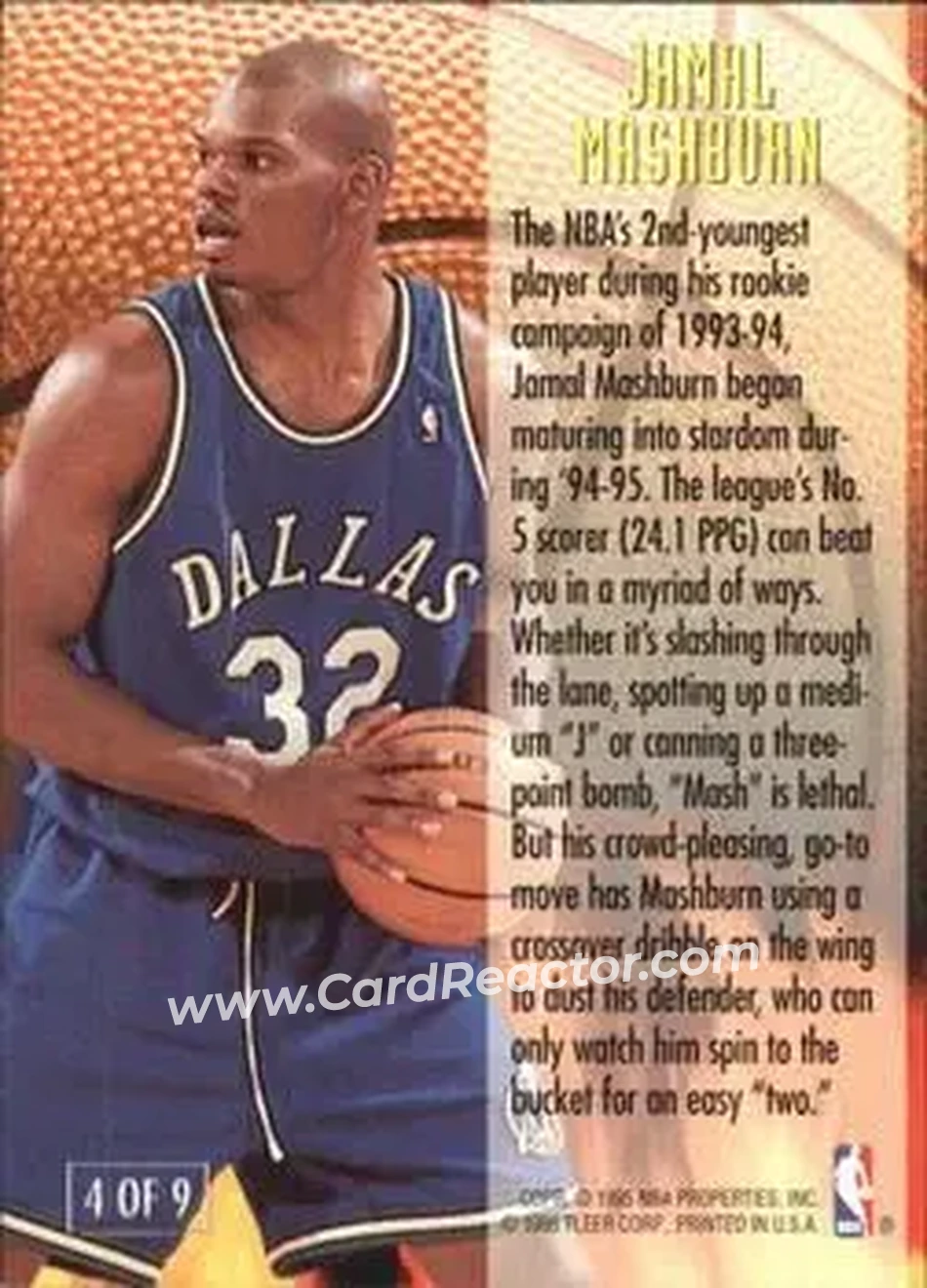Back of Jamal Mashburn