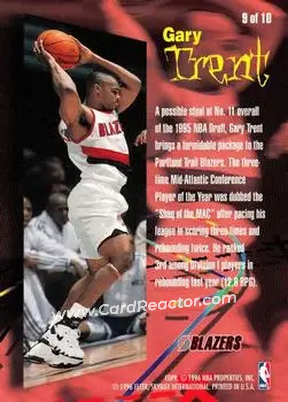 Back of Gary Trent