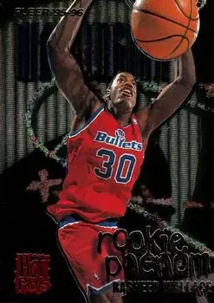 1995-96 Fleer #10 Rookie Phenom Hot Pack Rasheed Wallace