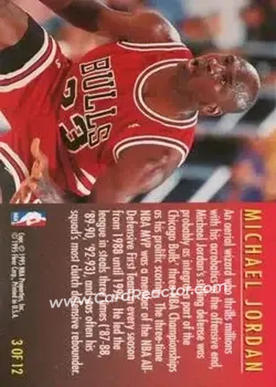 Back of Michael Jordan