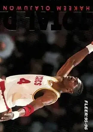 1995-96 Fleer #6 Total D Hakeem Olajuwon