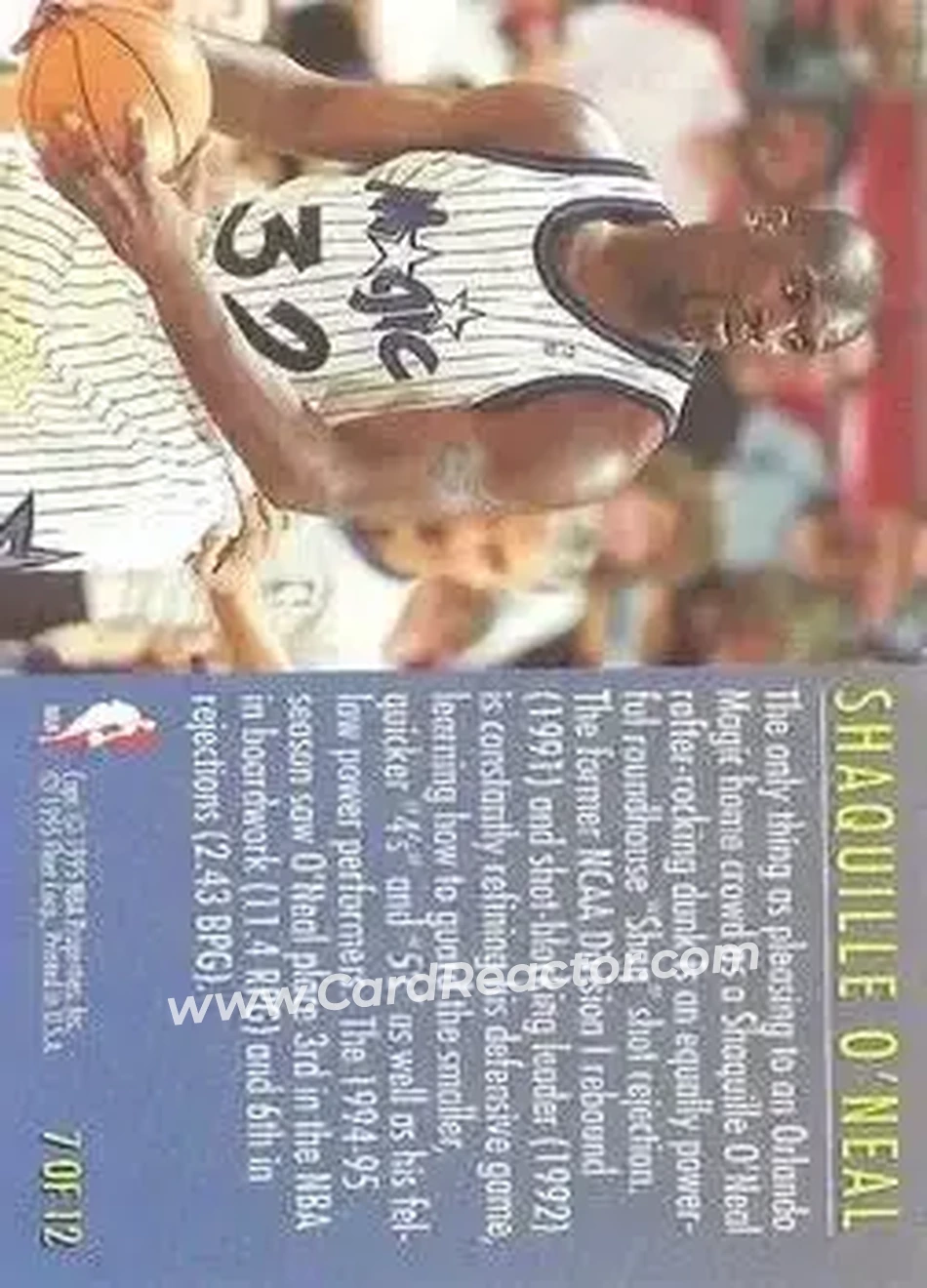 Back of Shaquille O'Neal
