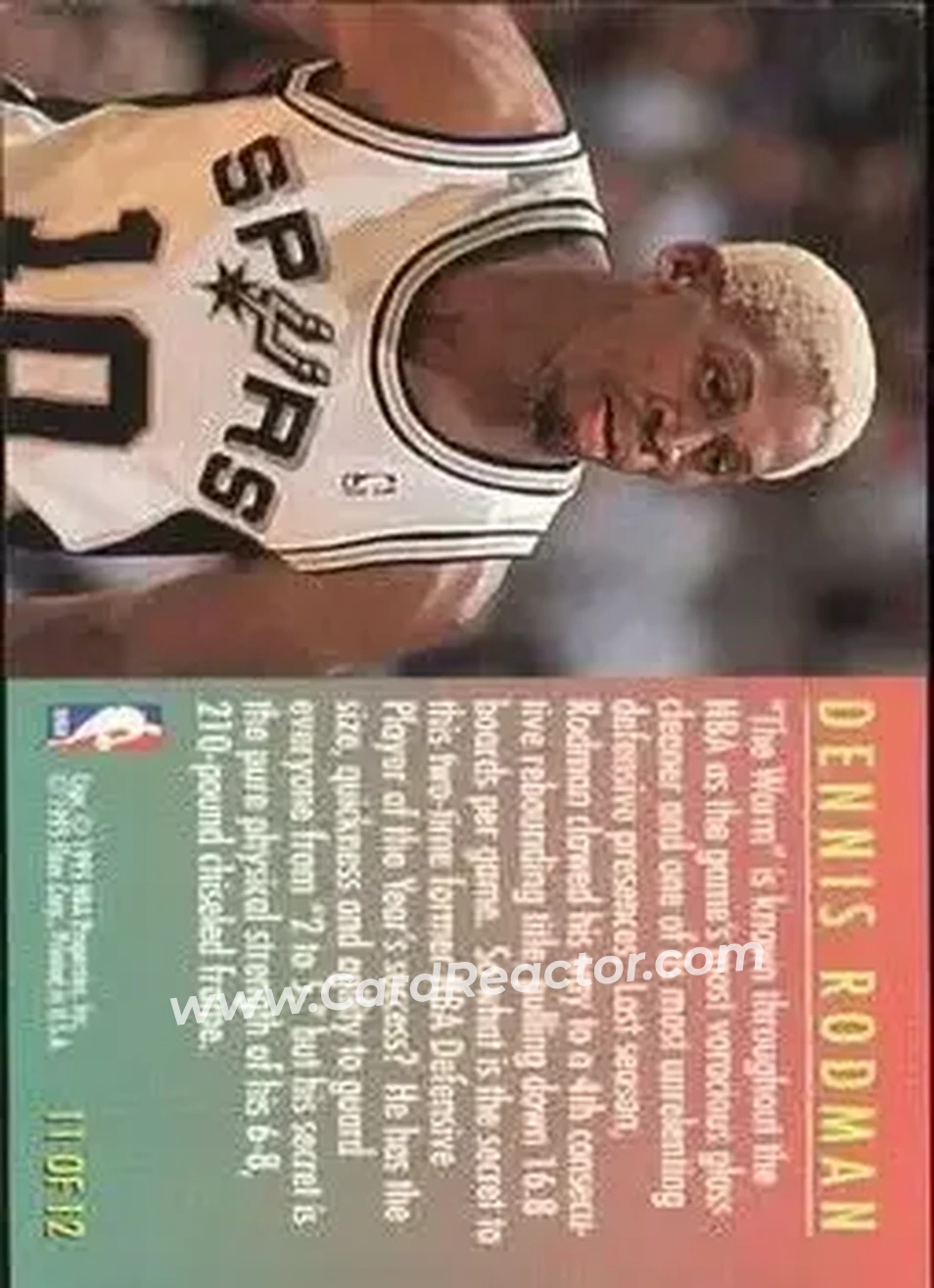 Back of Dennis Rodman