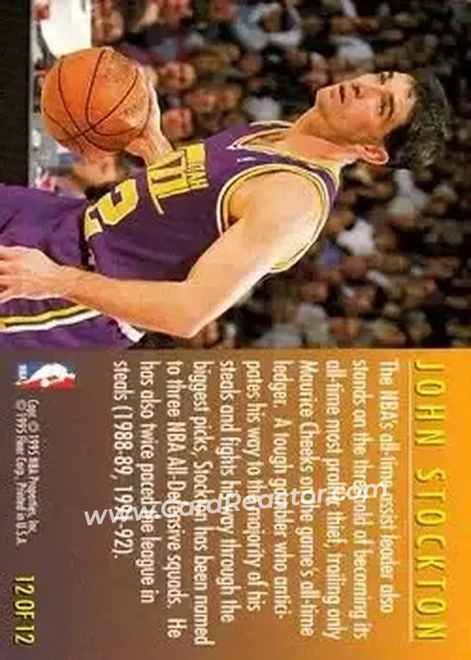 Back of John Stockton