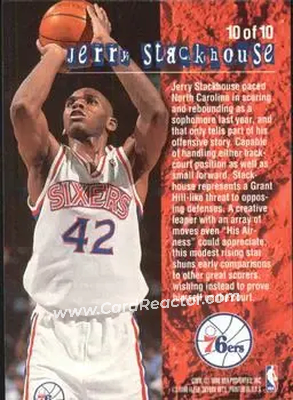 Back of Jerry Stackhouse