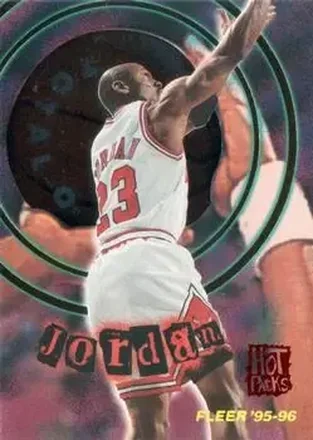 1995-96 Fleer #2 Total O Hot Pack Michael Jordan