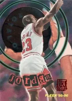 1995-96 Fleer #2 Total O Hot Pack Michael Jordan