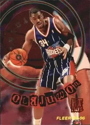 1995-96 Fleer #5 Total O Hot Pack Hakeem Olajuwon