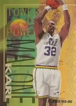 1995-96 Fleer #2 Tower of Power Karl Malone