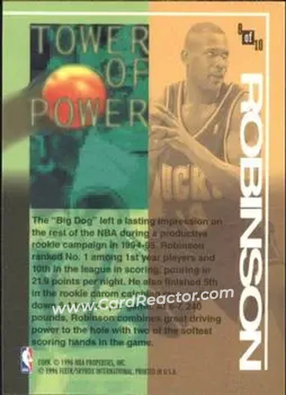 Back of Glenn Robinson