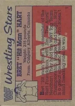 Back of Bret "Hit Man" Hart