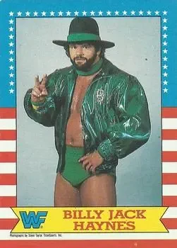 1987 Topps WWF #8 Billy Jack Haynes