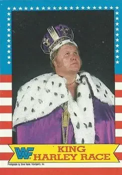 1987 Topps WWF #10 King Harley Race
