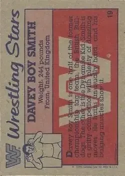 Back of Davey Boy Smith