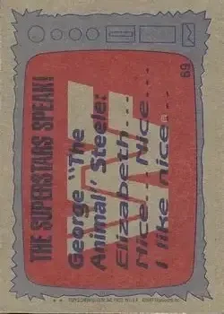Back of George "The Animal" Steele
