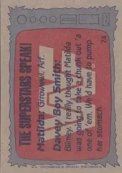 Back of Card #74