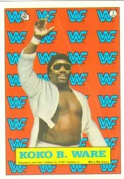 1987 Topps WWF #3 Stickers Koko B. Ware