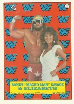 1987 Topps WWF #4 Stickers Card 4