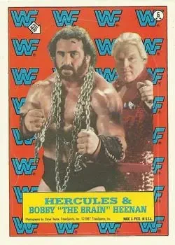 1987 Topps WWF #6 Stickers Card #6