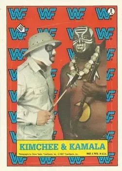 1987 Topps WWF #8 Stickers Card #8