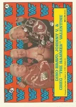 1987 Topps WWF #9 Stickers Card #9