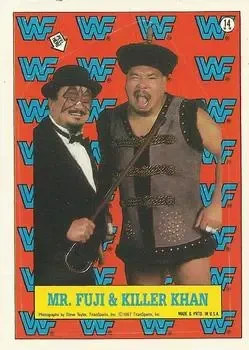 1987 Topps WWF #14 Stickers Card #14
