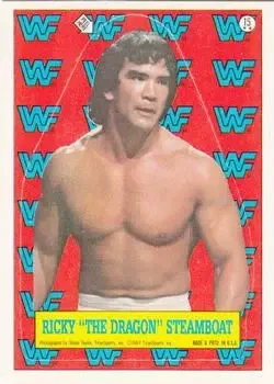 1987 Topps WWF #15 Stickers Ricky "The Dragon" Steamboat