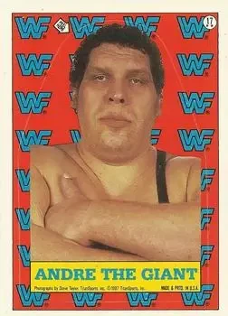 1987 Topps WWF #17 Stickers Andre the Giant