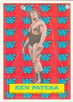 1987 Topps WWF #18 Stickers Ken Patera