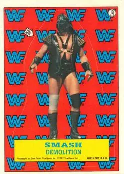 1987 Topps WWF - Stickers #19 - Smash