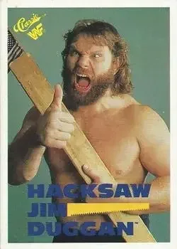 Front of Hacksaw Jim Duggan