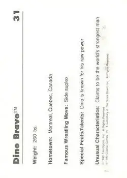 Back of Dino Bravo
