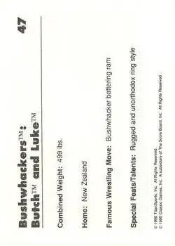 Back of The Bushwhackers (Butch & Luke)