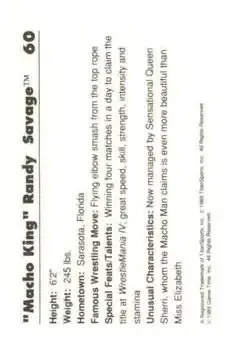 Back of "Macho King" Randy Savage