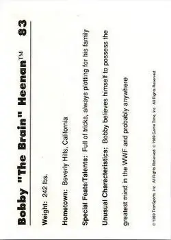 Back of Bobby "The Brain" Heenan