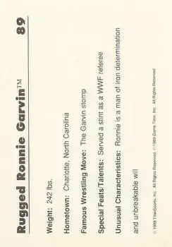 Back of Rugged Ronnie Garvin