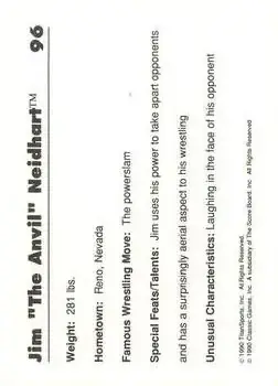 Back of Jim "The Anvil" Neidhart