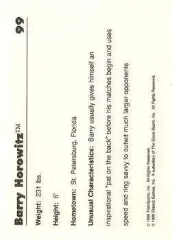 Back of Barry Horowitz