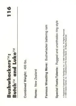 Back of The Bushwhackers (Butch & Luke)