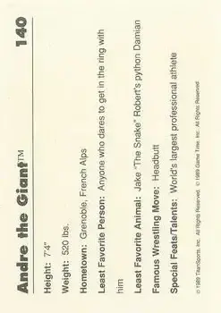 Back of Andre the Giant