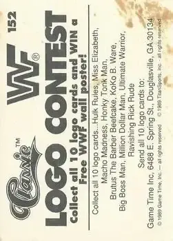 Back of "The Million Dollar Man" Ted DiBiase