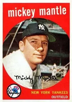 1959 Topps #10 Mickey Mantle