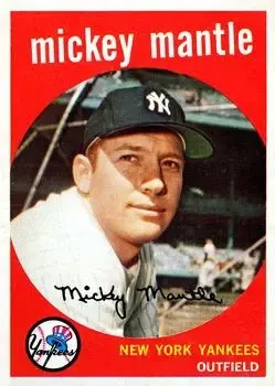 1959 Topps #10 Mickey Mantle