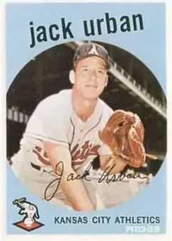 1959 Topps #18 - Jack Urban - Kansas City Athletics 1959 Topps #18 - Jack Urban - Kansas City Athletics