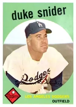 1959 Topps #20 Edwin "Duke" Snider