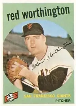 1959 Topps #28 Al Worthington