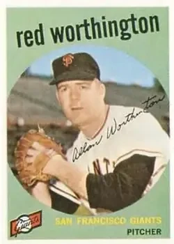 1959 Topps #28 Al Worthington