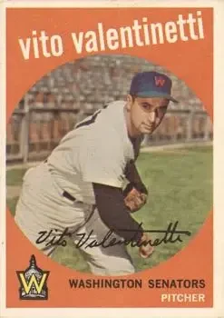 1959 Topps #44b Vito Valentinetti