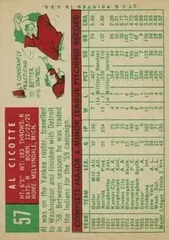 Back of Al Cicotte