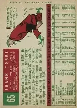 Back of Frank Torre
